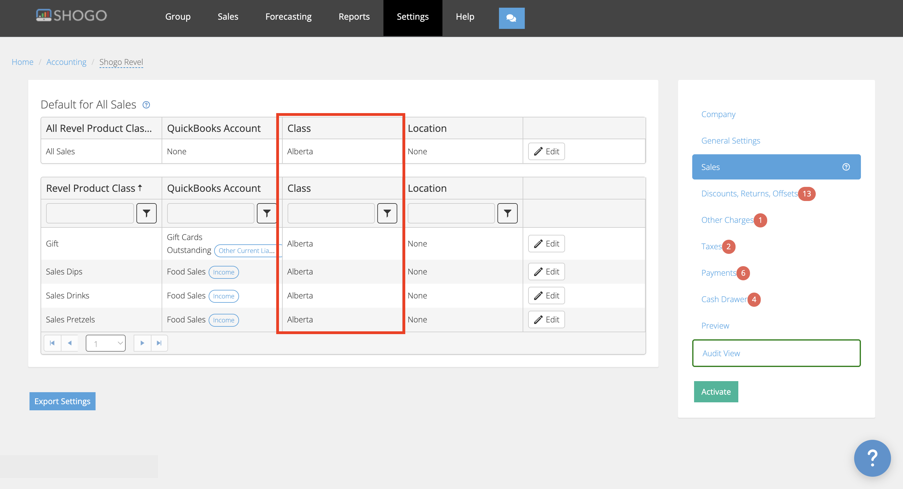Apply class and department globally to mapping for QuickBooks Desktop ...